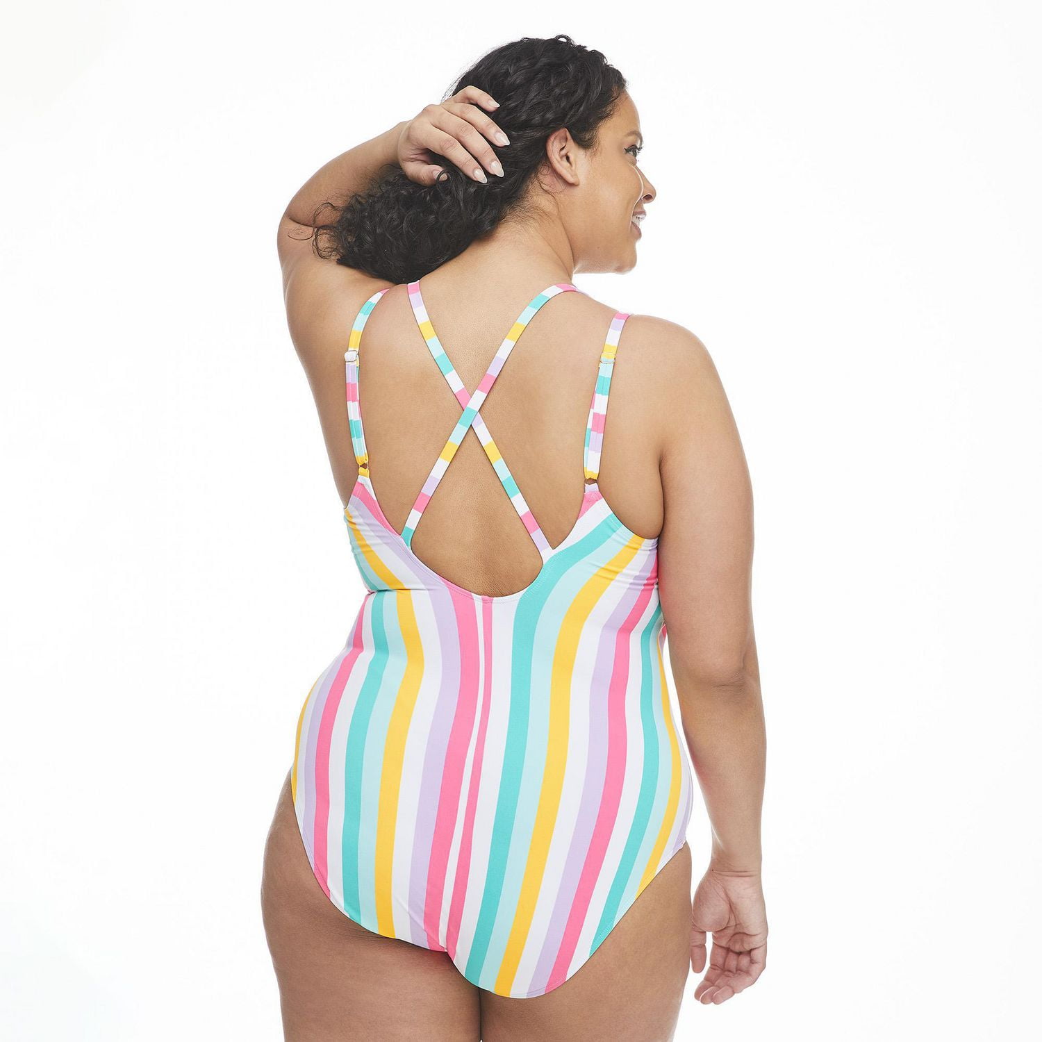 George Plus Women's Scoop Neckline 1-Piece Swimsuit