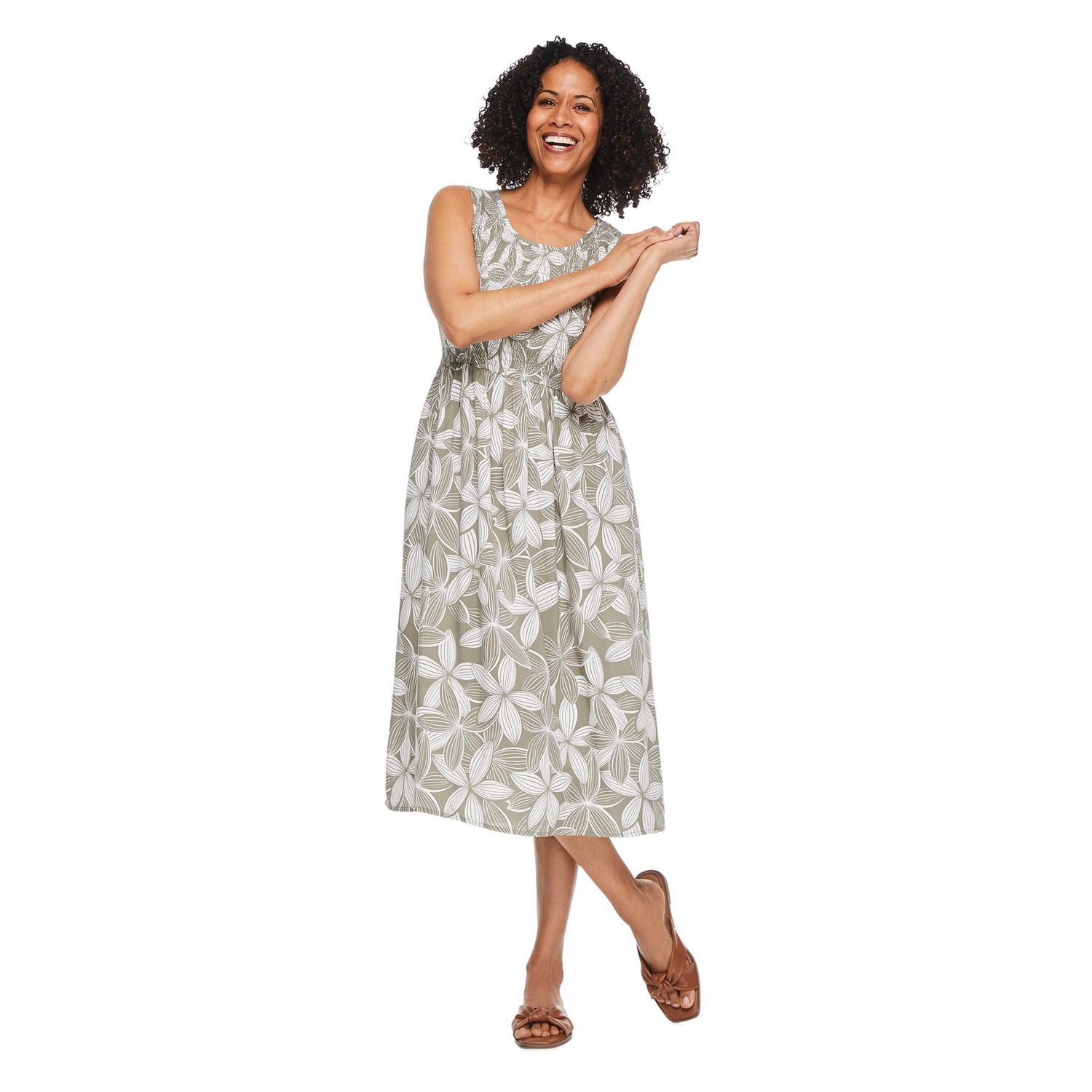 Iyla Women's Smocked Sleeveless Dress