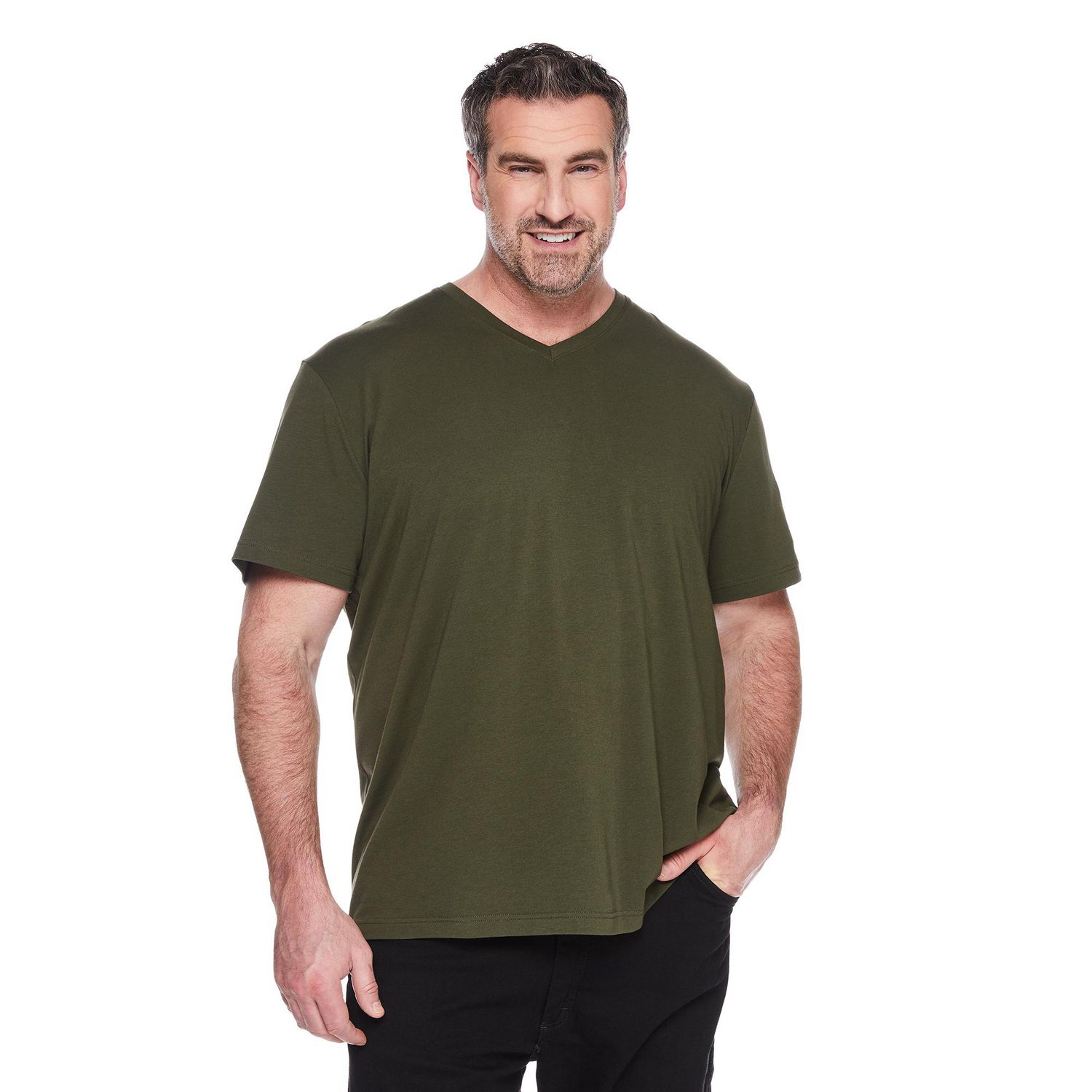 George Big Men's Stretch V-Neckline Tee
