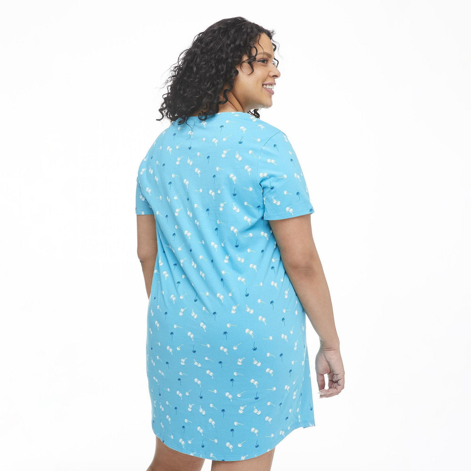 Chemise de nuit à encolure en V George Plus pour femmes