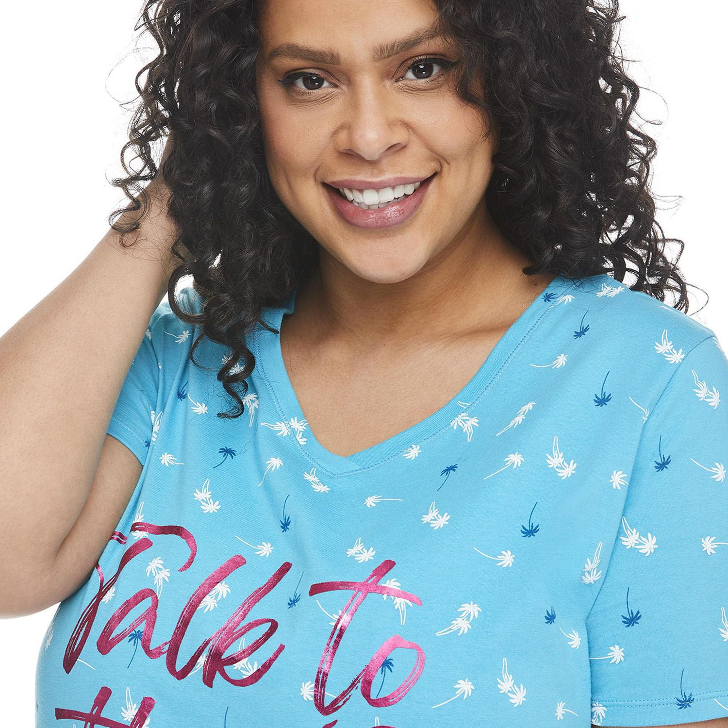 George Plus Women's V-Neckline Night Shirt