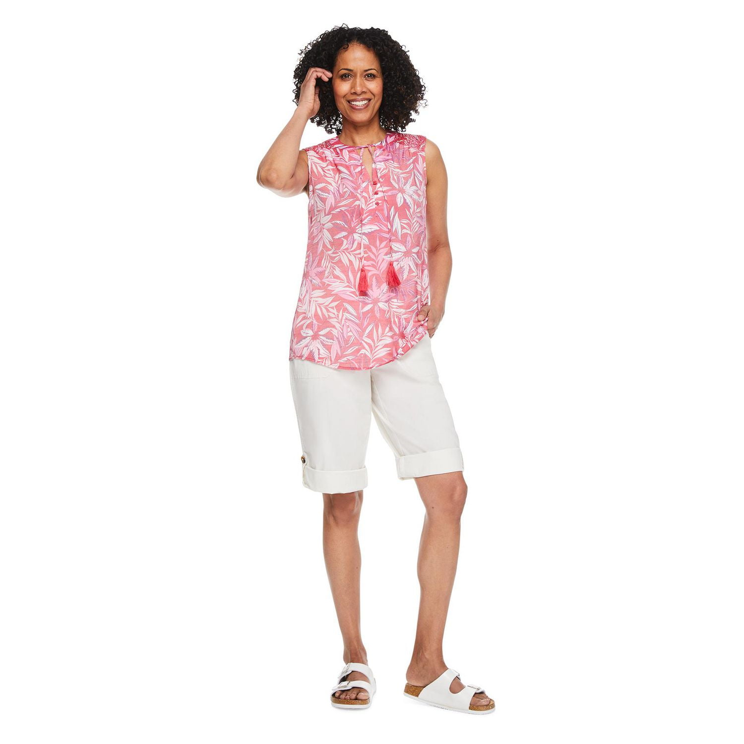 Iyla Women's Sleeveless Peasant Top