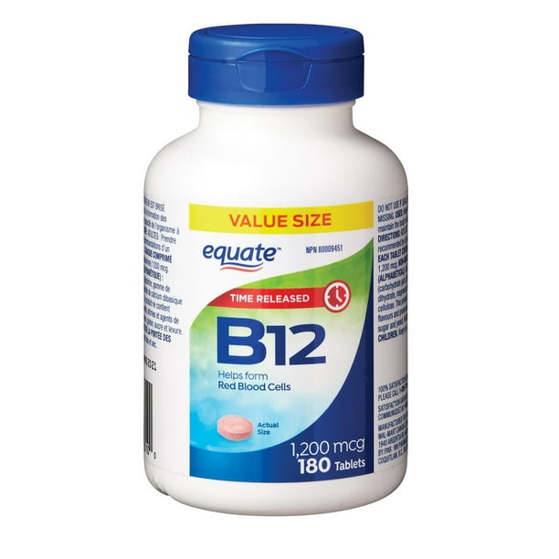 Equate Vitamin B12 Time Release 1200 mcg Walmart.ca