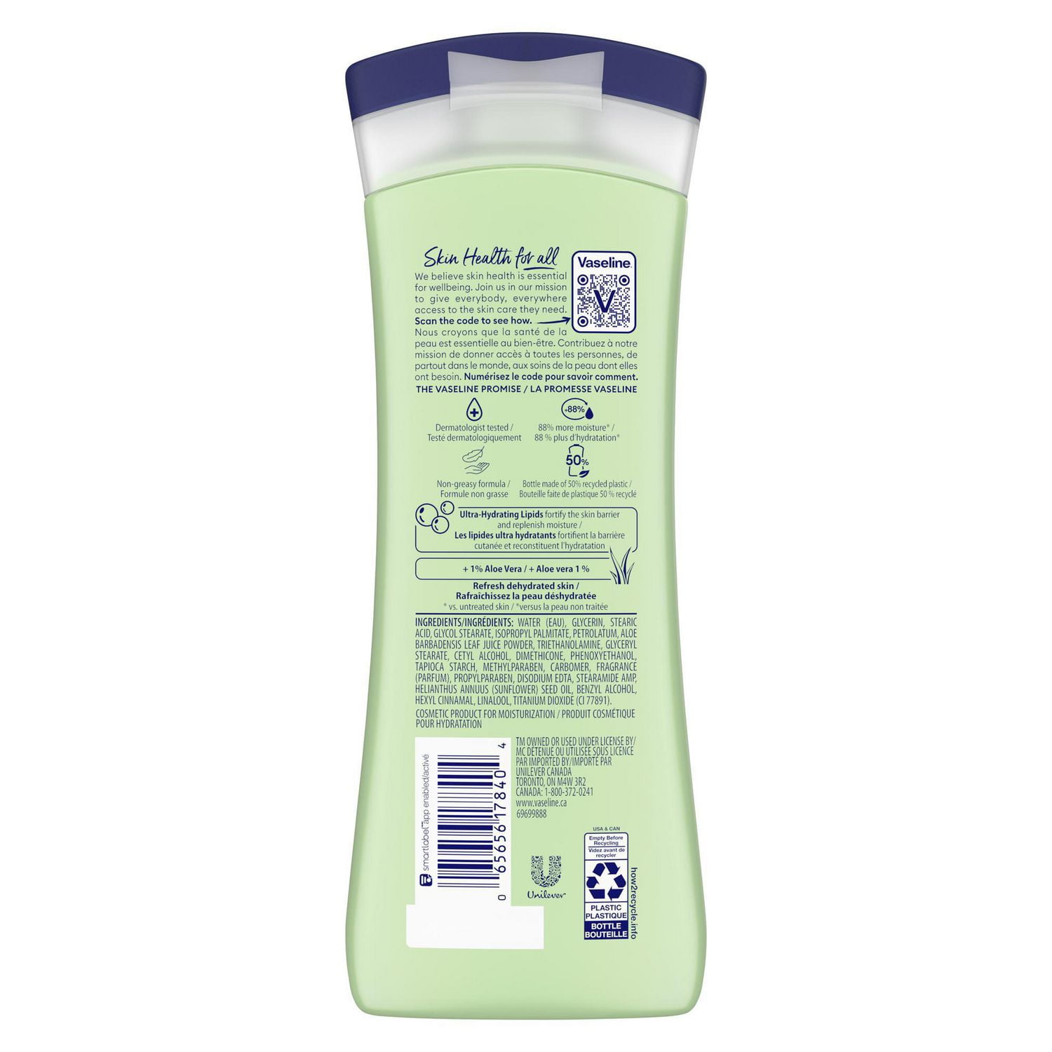 Vaseline Intensive Care Aloe Vera Hydration Body Lotion, 295 ml Lotion