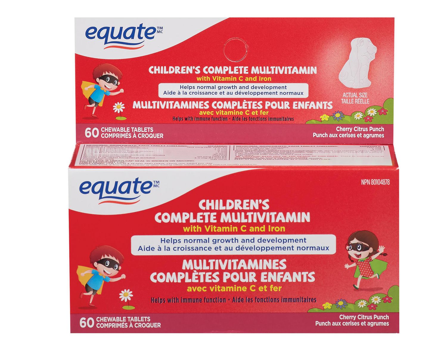 Equate Children’s Complete Multivitamin with Vitamin C and Iron