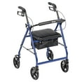 thumbnail image 1 of Drive Medical Blue Aluminum Rollator Rolling Walker with Fold Up and Removable Back Support and Padded Seat, 1 of 9