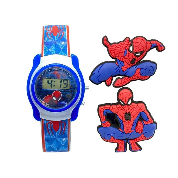Montre ACL Spiderman pour enfants avec icônes interchangeables