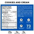 thumbnail image 3 of Revolution Nutrition, High Whey, Protein Powder 6LB, Whey Isolate, 25g of Protein Per Scoop, 2700 g, 73 Servings, Gluten Free, Lean Muscle Mass For Men & Women, Cookies & Cream (6 Pounds), 3 of 8