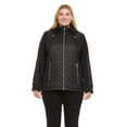 thumbnail image 1 of Swiss Tech Ladies Plus Quilted Mixed Media Jacket, 1 of 6
