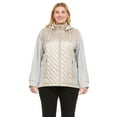 thumbnail image 1 of Swiss Tech Ladies Plus Quilted Mixed Media Jacket, 1 of 6