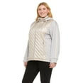 thumbnail image 2 of Swiss Tech Ladies Plus Quilted Mixed Media Jacket, 2 of 6