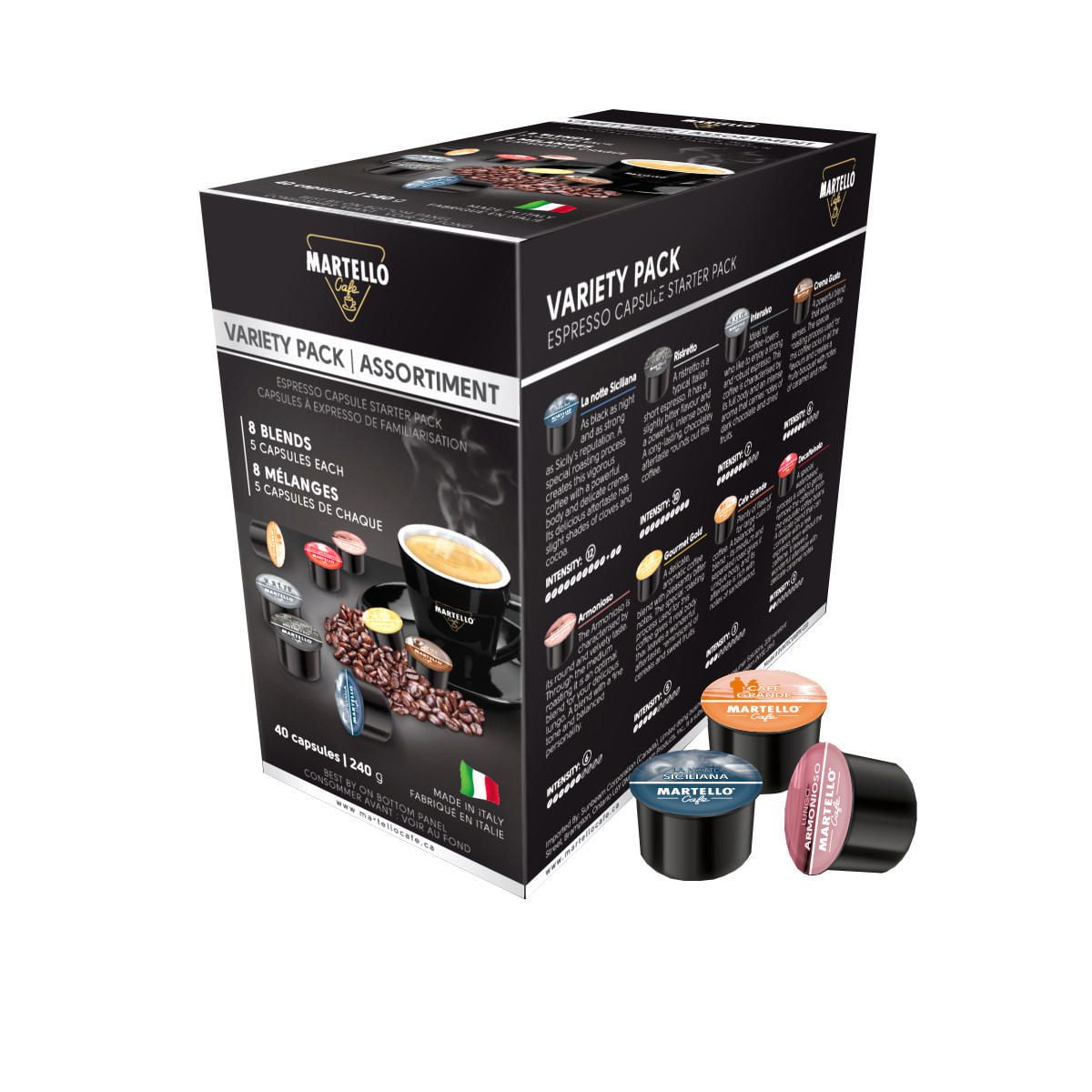 Martello Espresso Capsules Variety Pack BVMTECVARPK 033 Walmart