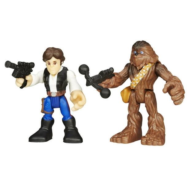 Figurines Han Solo et Chewbacca Galactic Heroes de Star Wars