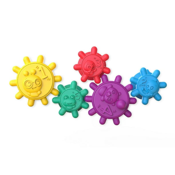 Baby Einstein - Baby, Infant Toddler - Gears of Discovery™ Suction-Cup Gears - Bath Toy - Sensory