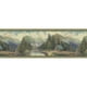 Papier Peint Bordure panorama de châlet en forêt – image 1 sur 1