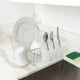 Petit égouttoir à vaisselle en fil métallique Mainstays - Chrome - 14,17" l x 12,64" L x 5,67" H Petit égouttoir à vaisselle Mainstays – image 3 sur 6