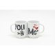 Tasse avec message d'amour « You & Me » – image 1 sur 1