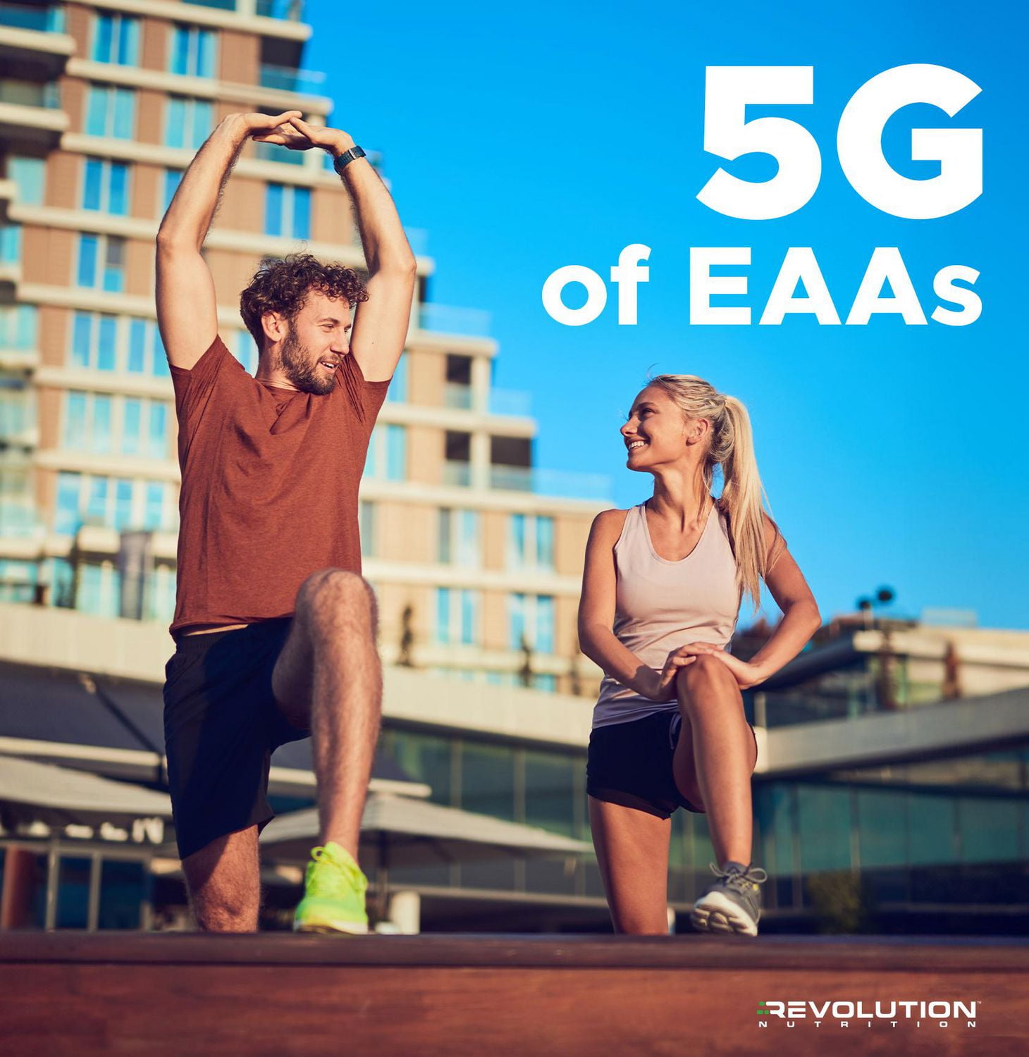 Revolution Nutrition, Poudre Pure EAA, Acides Aminés Essentiels pour la Récupération Post-Workout, Sans Gluten, Zéro Calorie, Zéro Sucre, avec Électrolytes, 5 g d’EAA par Portion, Ceintures Arc-en-Ciel, 240 g (26 Portions)