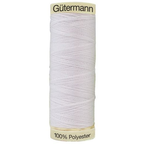 Gutermann Fil Tout usage 100% Polyester 100m - Blanc