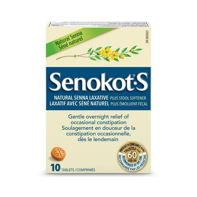 Senokot•S Natural Senna Laxative plus Stool Softener 10 Tablets