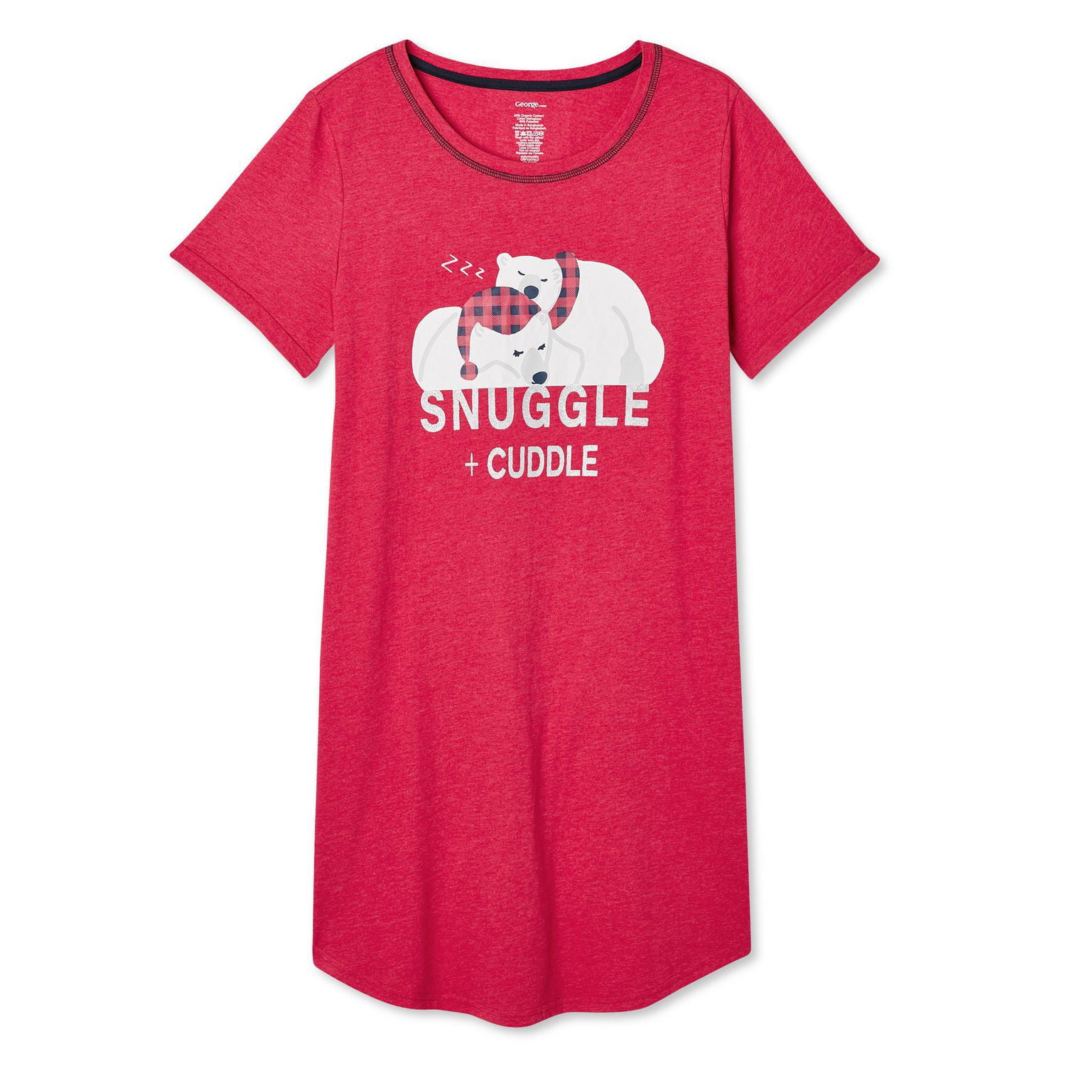 George Women's Rolled Sleeve Nightshirt