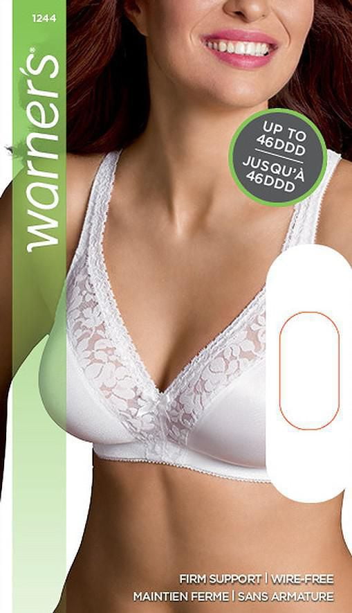 Soutien-gorge Warner's à support ferme sans armature Tailles 36B à 42DD