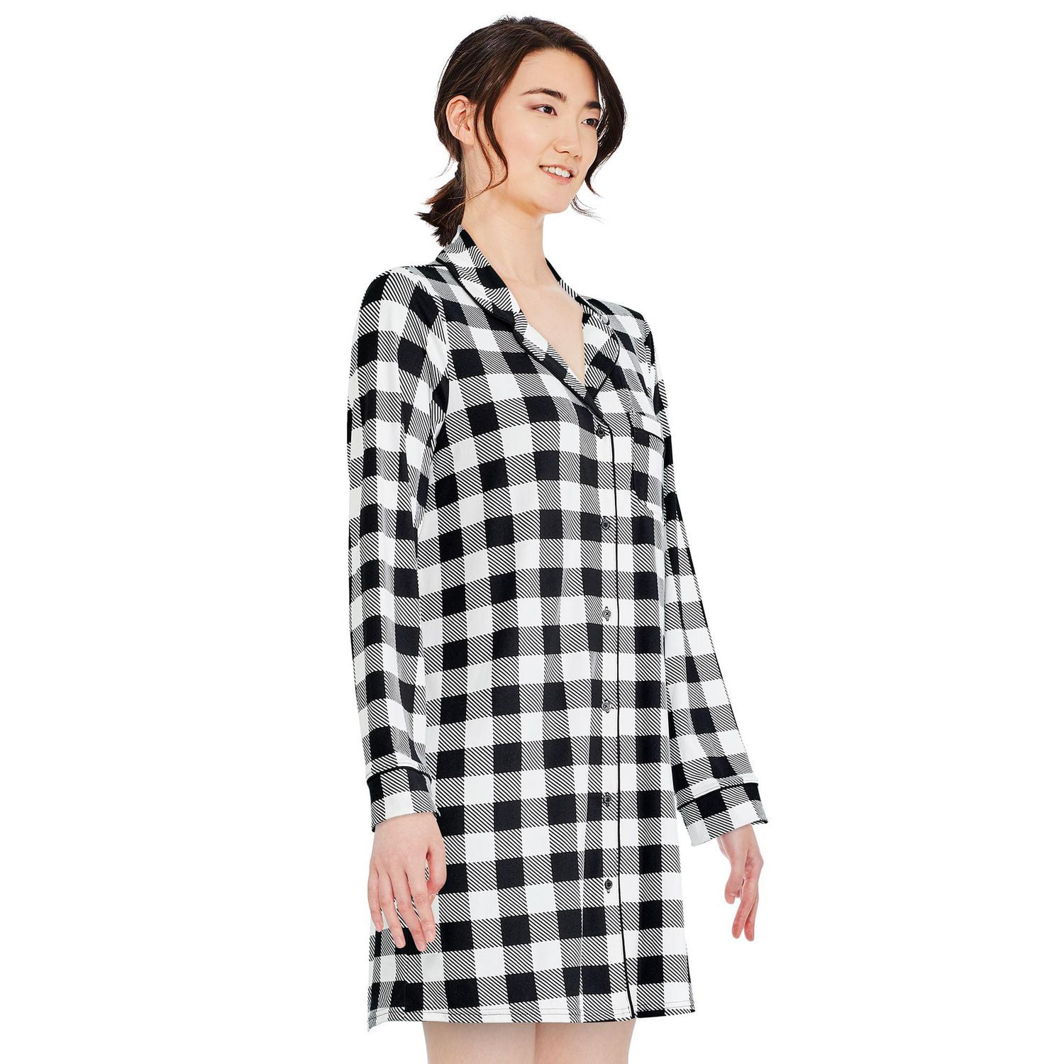 George Women's Notched Collar Nightshirt