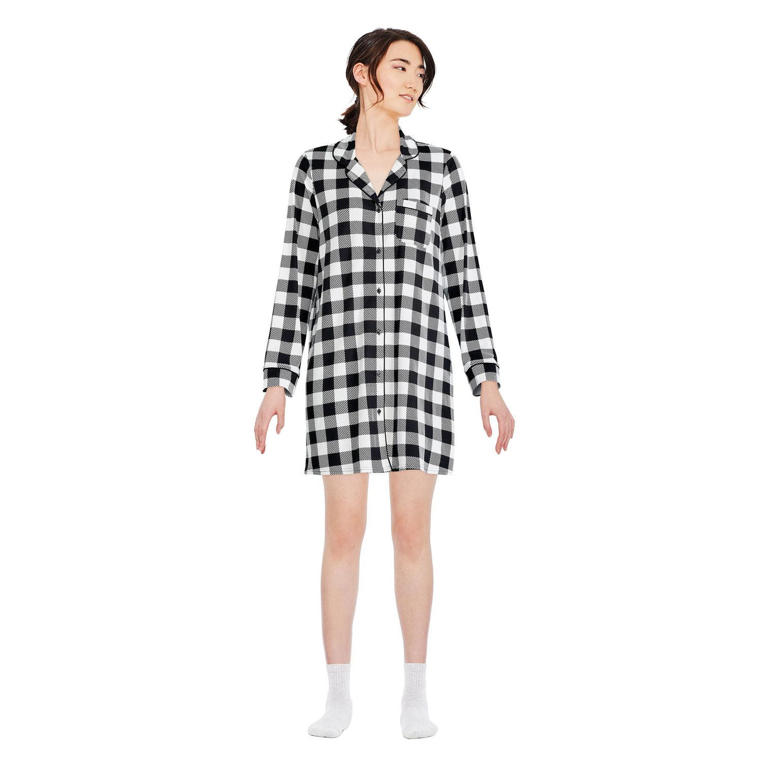 George Women's Notched Collar Nightshirt