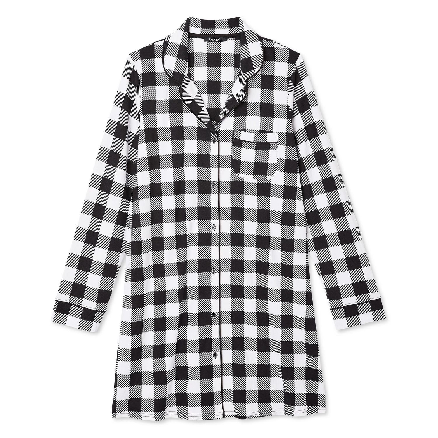 George Women's Notched Collar Nightshirt
