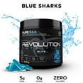 thumbnail image 2 of Revolution Nutrition Pure EAA Powder, Essential Amino Acids for Post Workout Recovery,  Gluten Free, Zero Calorie, Zero Sugar,with Electrolytes, 5g EAAs per Serving, Blue Sharks, 240g (26 Servings), 2 of 8