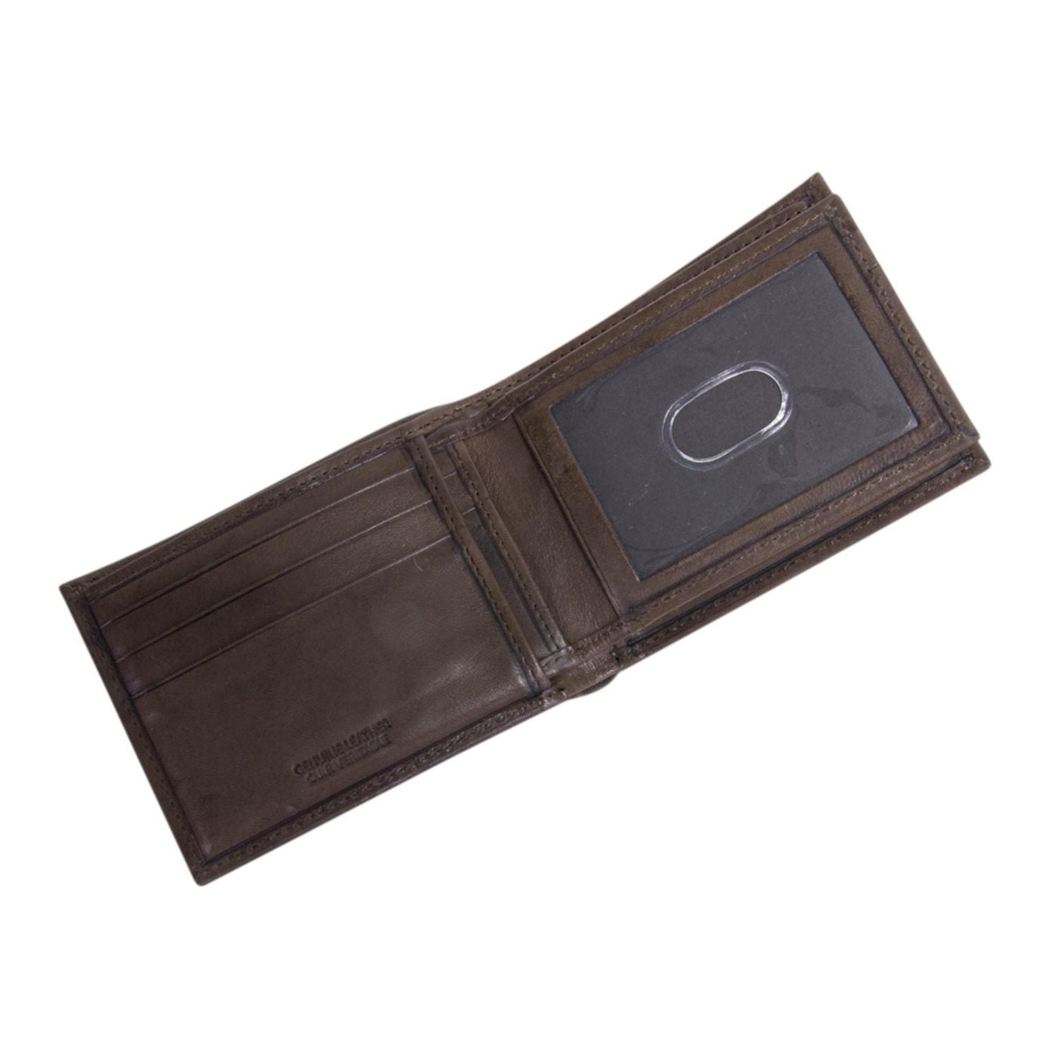 R70 Men's Genuine Slimfold Brown Wallet with Pull Id