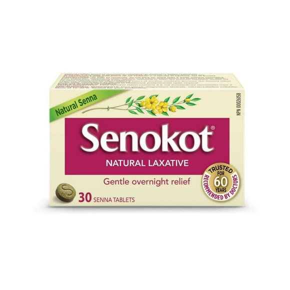 Senokot Natural Laxative 30 Tablets, Natural Laxative