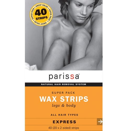 Parissa Wax Strips Super Pack Legs & Body 40ct, Wax Strips Super Pack Walmart.ca