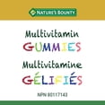 thumbnail image 2 of Nature's Bounty Kids Multivitamin Gummies, Source Of Vitamins And Minerals, Supports Immune Function, No Artificial Colours, No Artificial Flavours, Taste Great, Cherry, Grape And Orange Flavours, 2 of 6