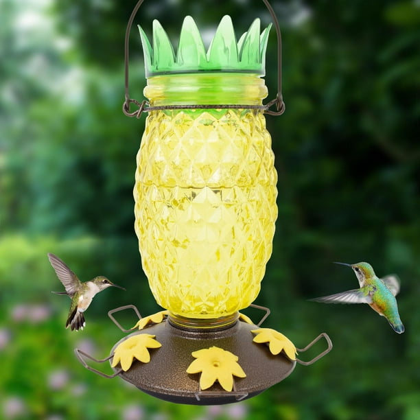 Perky-Pet Mangeoire pour colibris en verre Ananas à remplissage par le haut  - 28 oz 