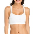 thumbnail image 2 of Fruit of the Loom Women's Spaghetti Strap Cotton Sports Bra, 3-Pack, 2 of 7