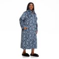 thumbnail image 2 of Penmans Plus Women's Printed Full-Zip Robe, 2 of 6