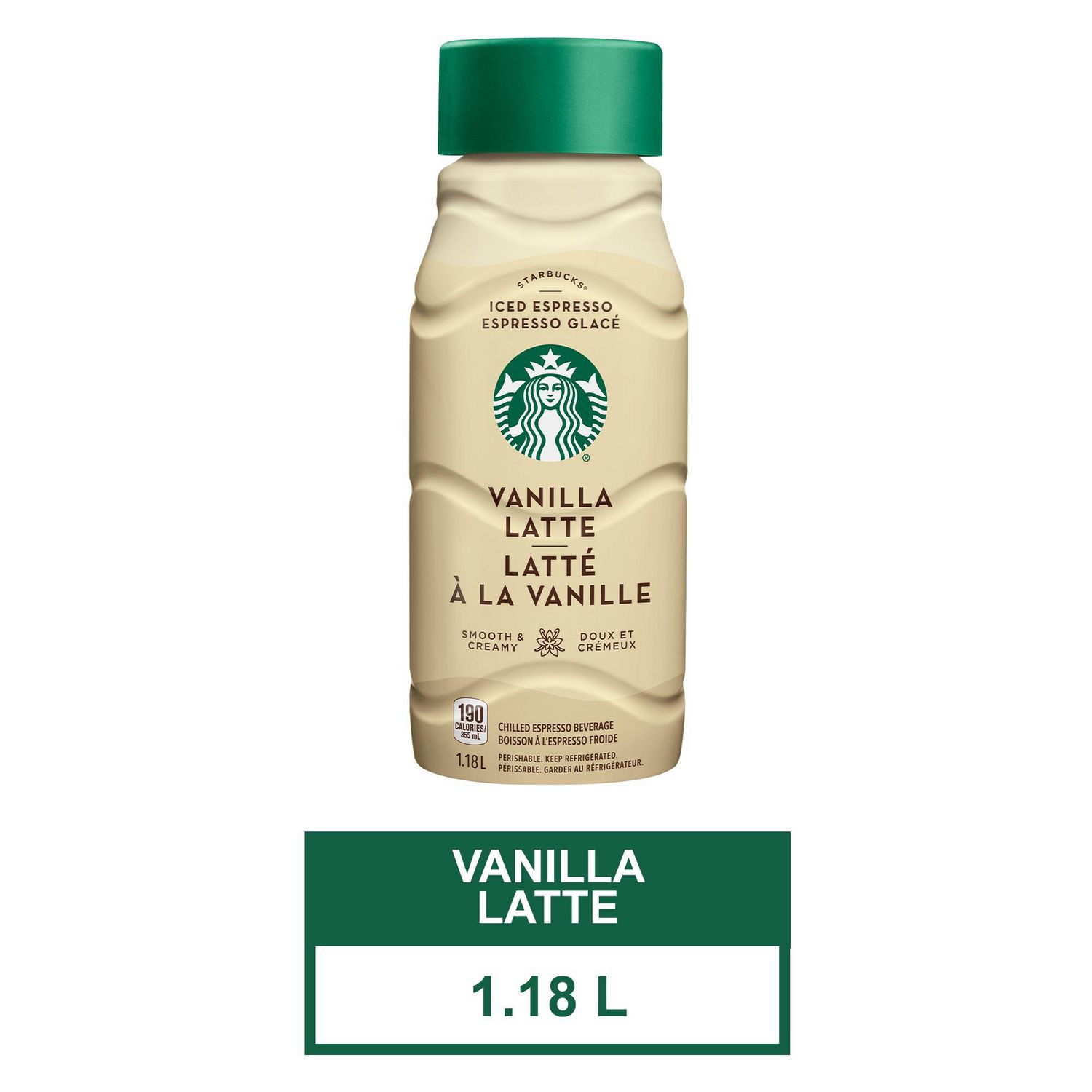 Starbucks Iced Espresso Classic Vanilla Latte, 1.18L Bottle | Walmart ...