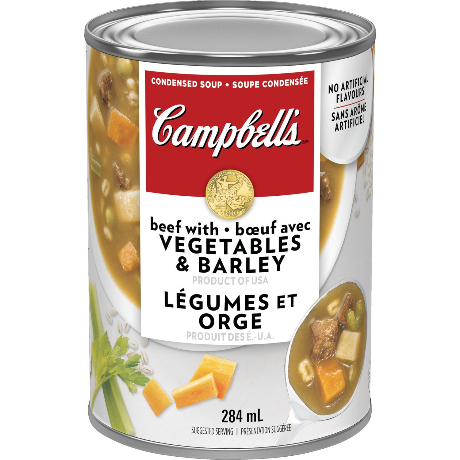 Campbell's Beef with Vegetables & Barley Condensed Soup Walmart Canada