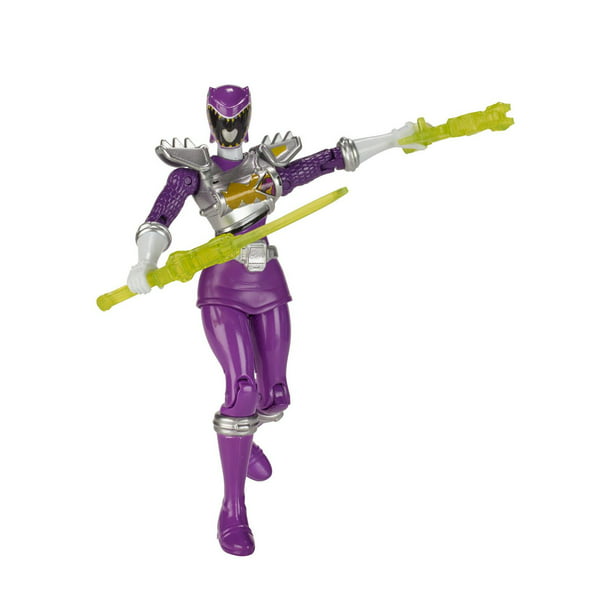 Figurine Power Rangers Dino Super Charge - Héros d'action Ranger violet Dino Drive