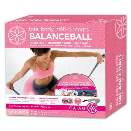 Gaiam - Défi du corps - Balanceball moyen avec DVD (65cm)