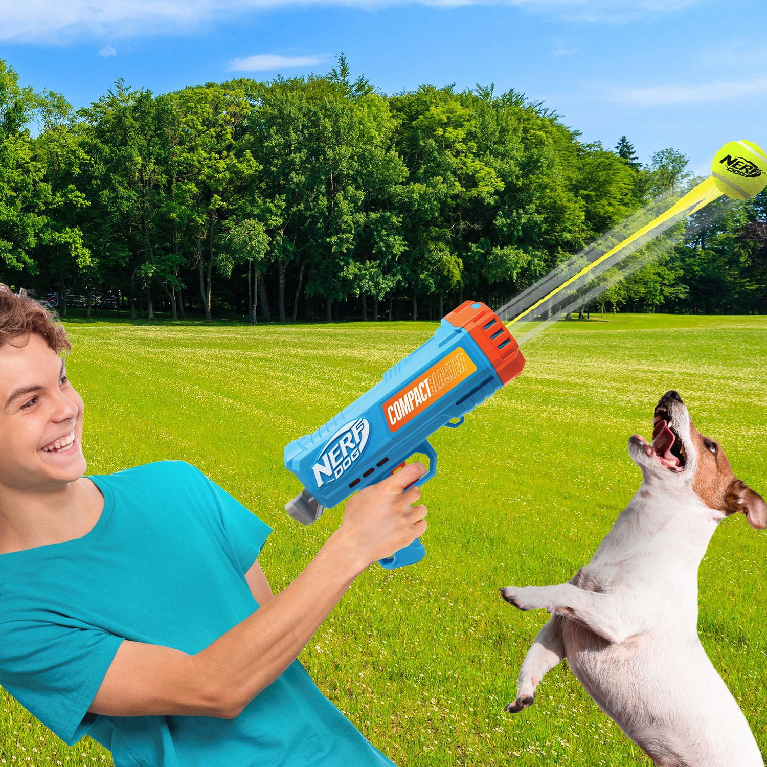 NERF Dog Blaster Dog Toy with Tennis Balls 12inch 12in 30cm Walmart