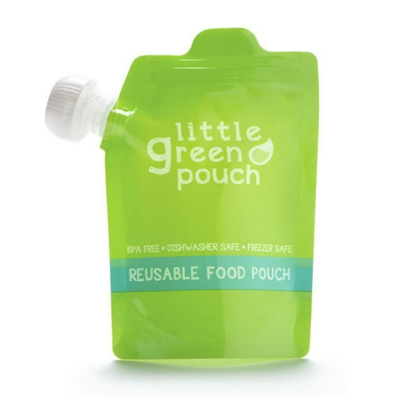 Little Green Pouch - Reusable Food Pouch - 4 Pack (210 ml)