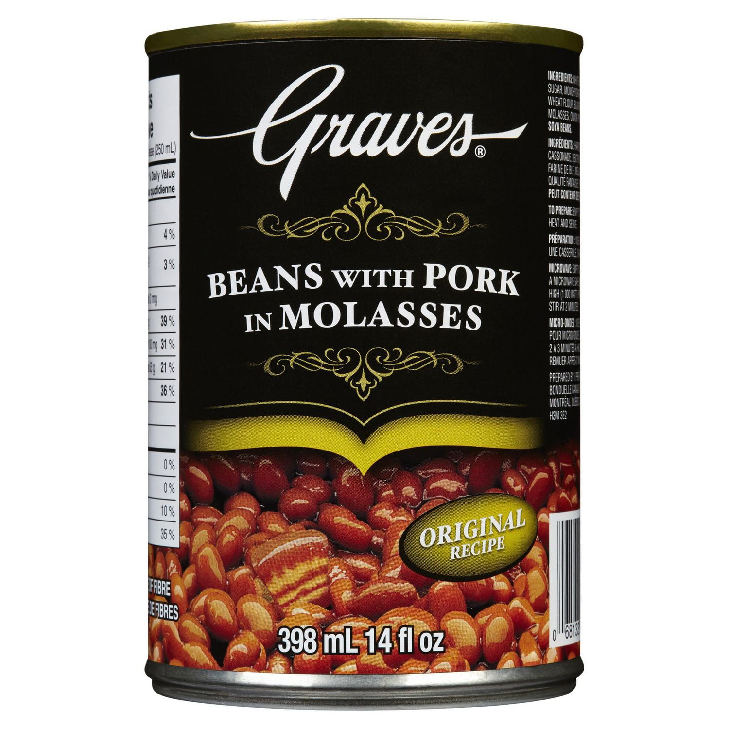 Graves Baked Beans with Pork in Molasses Walmart Canada