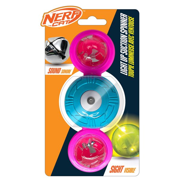NERF TPR 360° Rattle Spinner with Bell Cat Toy, Cat Toy - Walmart.ca
