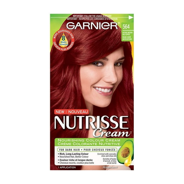 Garnier Nutrisse Cream, Nourishing Permanent Haircolour Cream, 1 pack ...