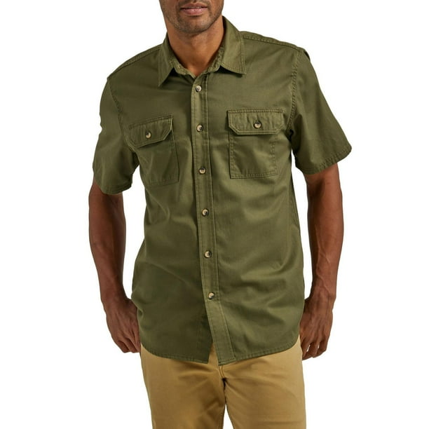 Wrangler Short Sleeve Twill Shirt - Walmart.ca