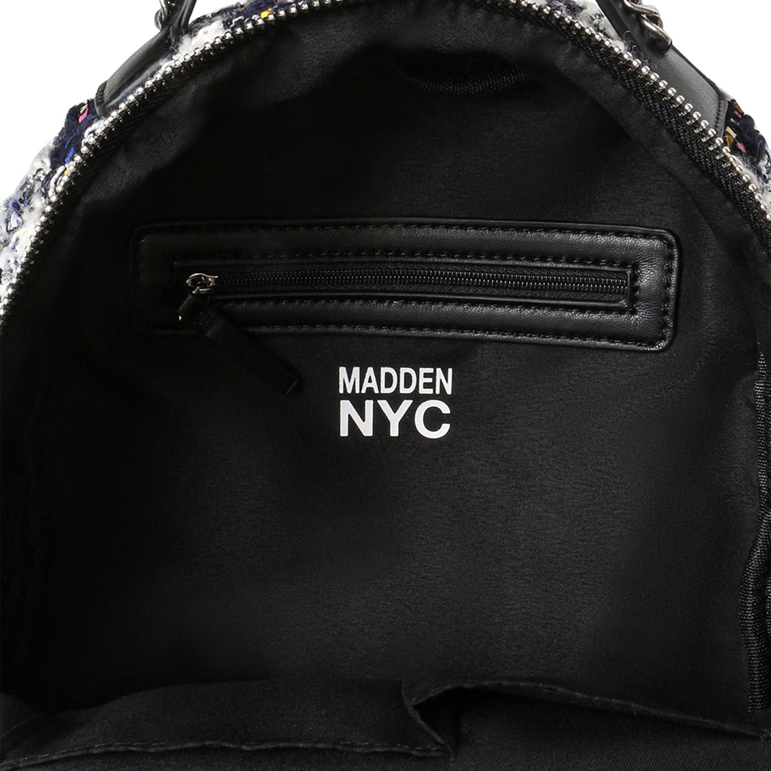 Mini sac à dos matelassé avec fermeture éclair Madden NYC pour femmes