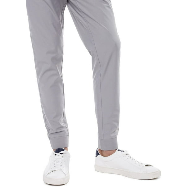 Jeaniologie ™ Men's Pull-on Jogger With Rib Waist & Leg Cuffs - Grey 