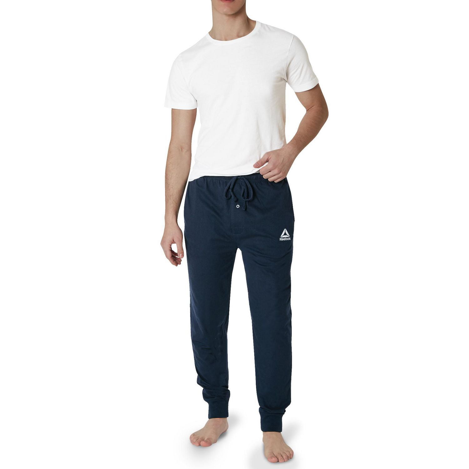 Reebok Men's Pajama Jogger Pants - Lightweight Knit Lounge Sleep